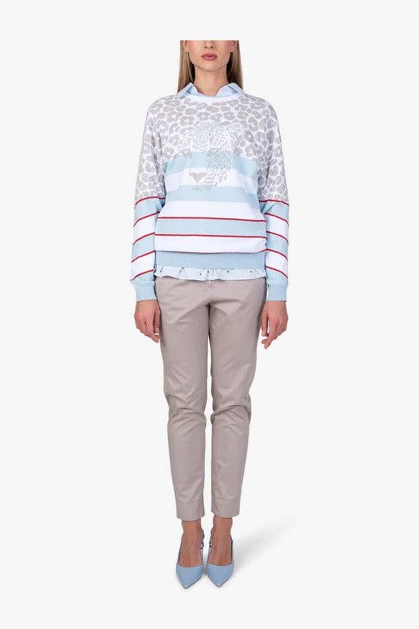 Luftiger Baumwoll-Pulli 03