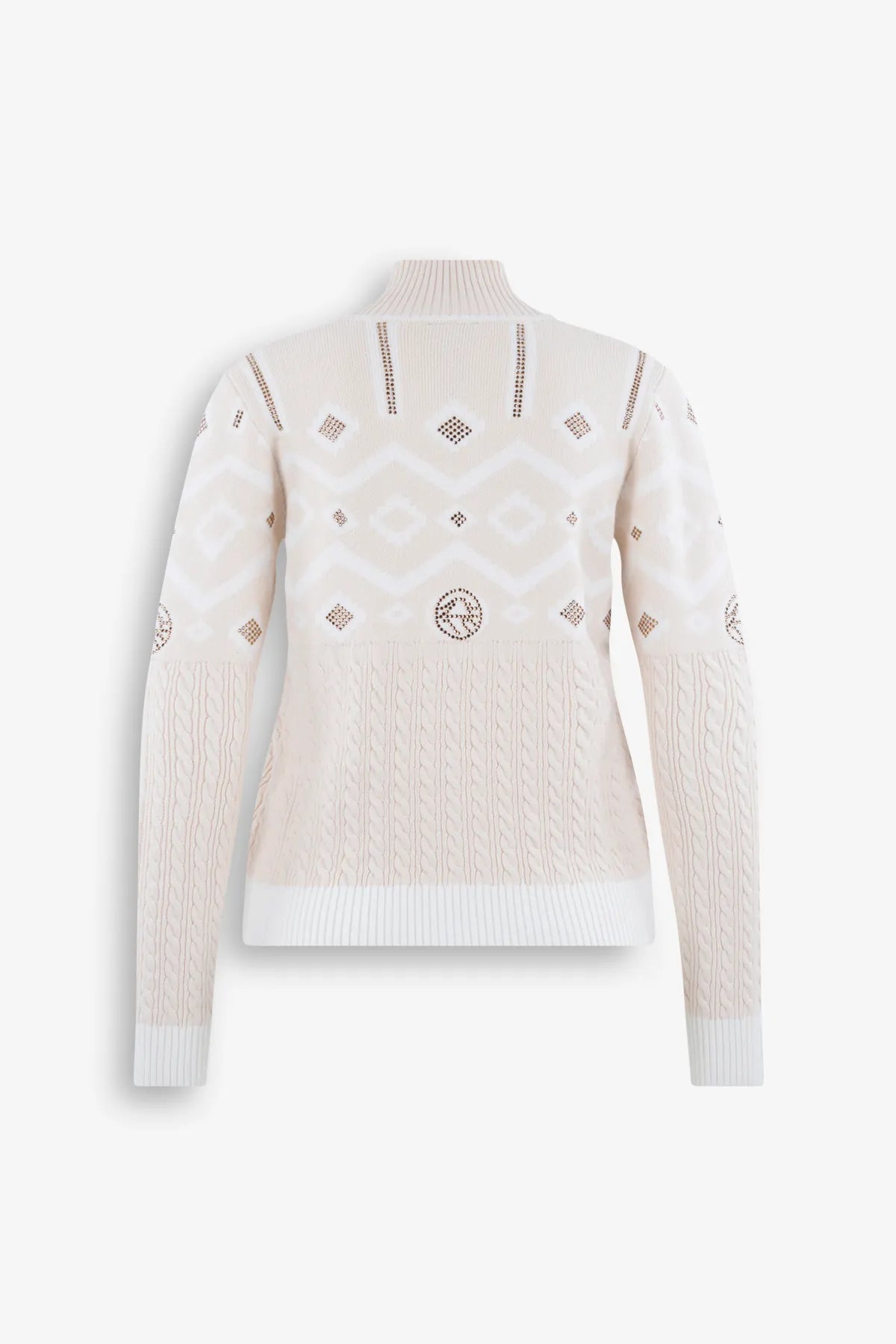 Pullover in Jacquard-Zopfmuster Strick 02