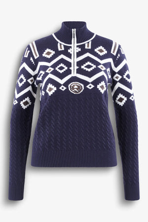 Pullover in Jacquard-Zopfmuster Strick 01