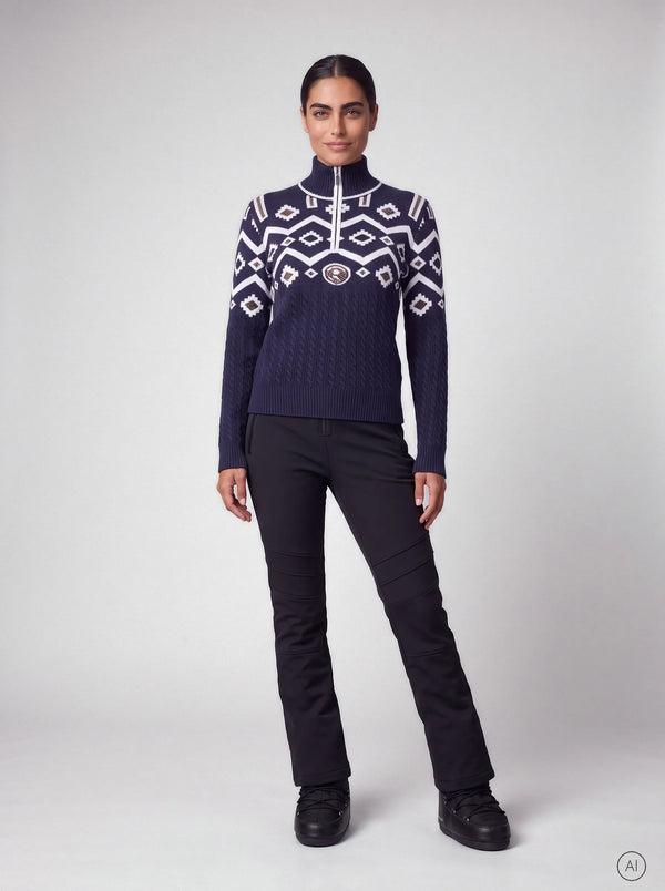 Pullover in Jacquard-Zopfmuster Strick 03