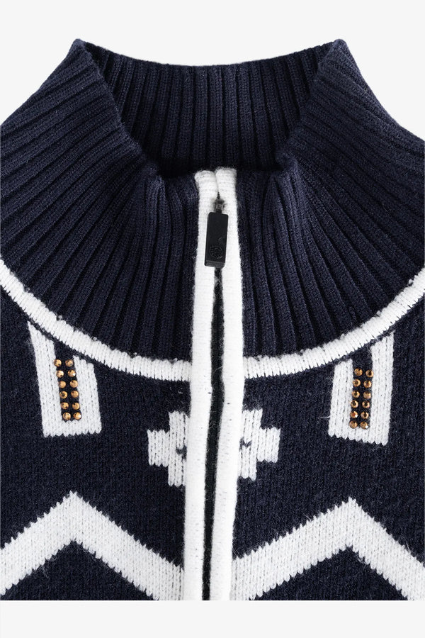 Pullover in Jacquard-Zopfmuster Strick 05