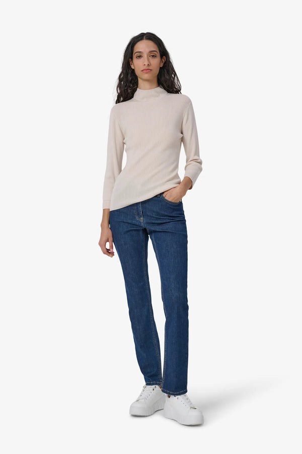 Turtleneck-Pullover in Rippenstrick 03