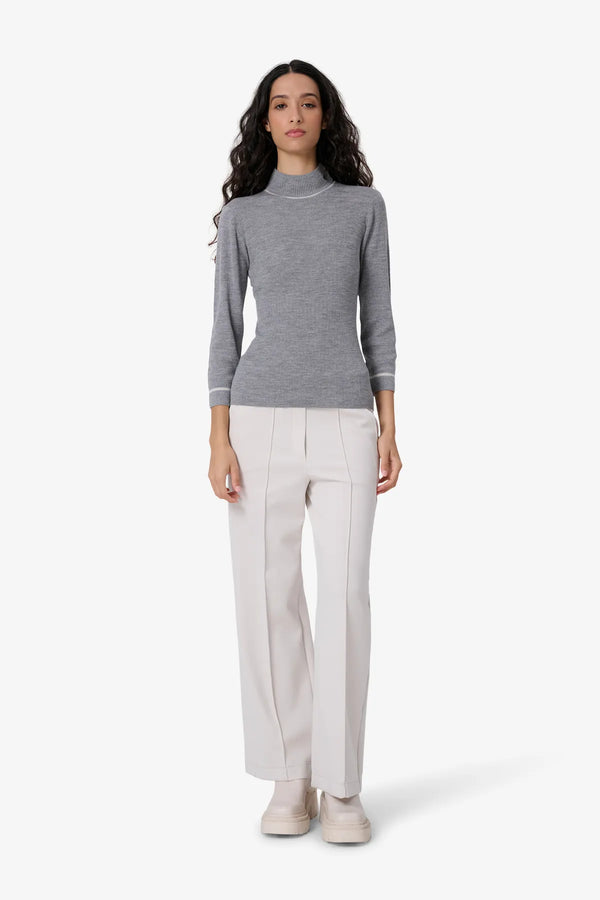 Turtleneck-Pullover in Rippenstrick 03