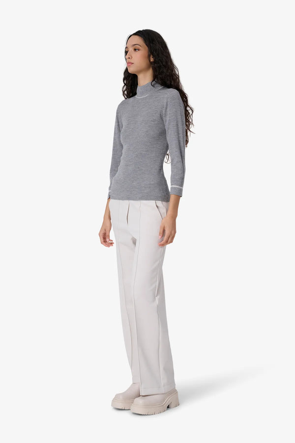 Turtleneck-Pullover in Rippenstrick 04