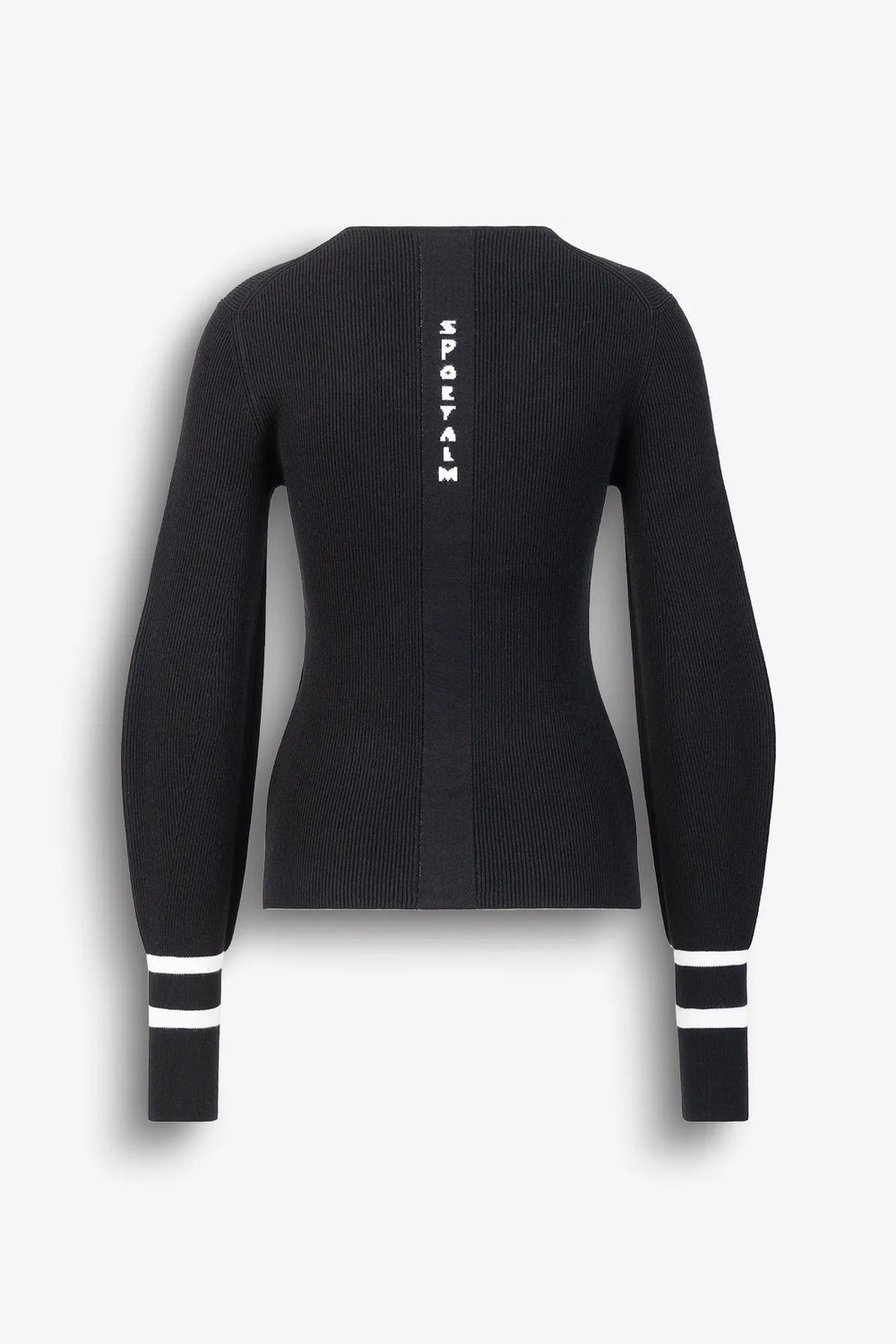 V-Ausschnitt-Pullover mit Kontraststreif 01