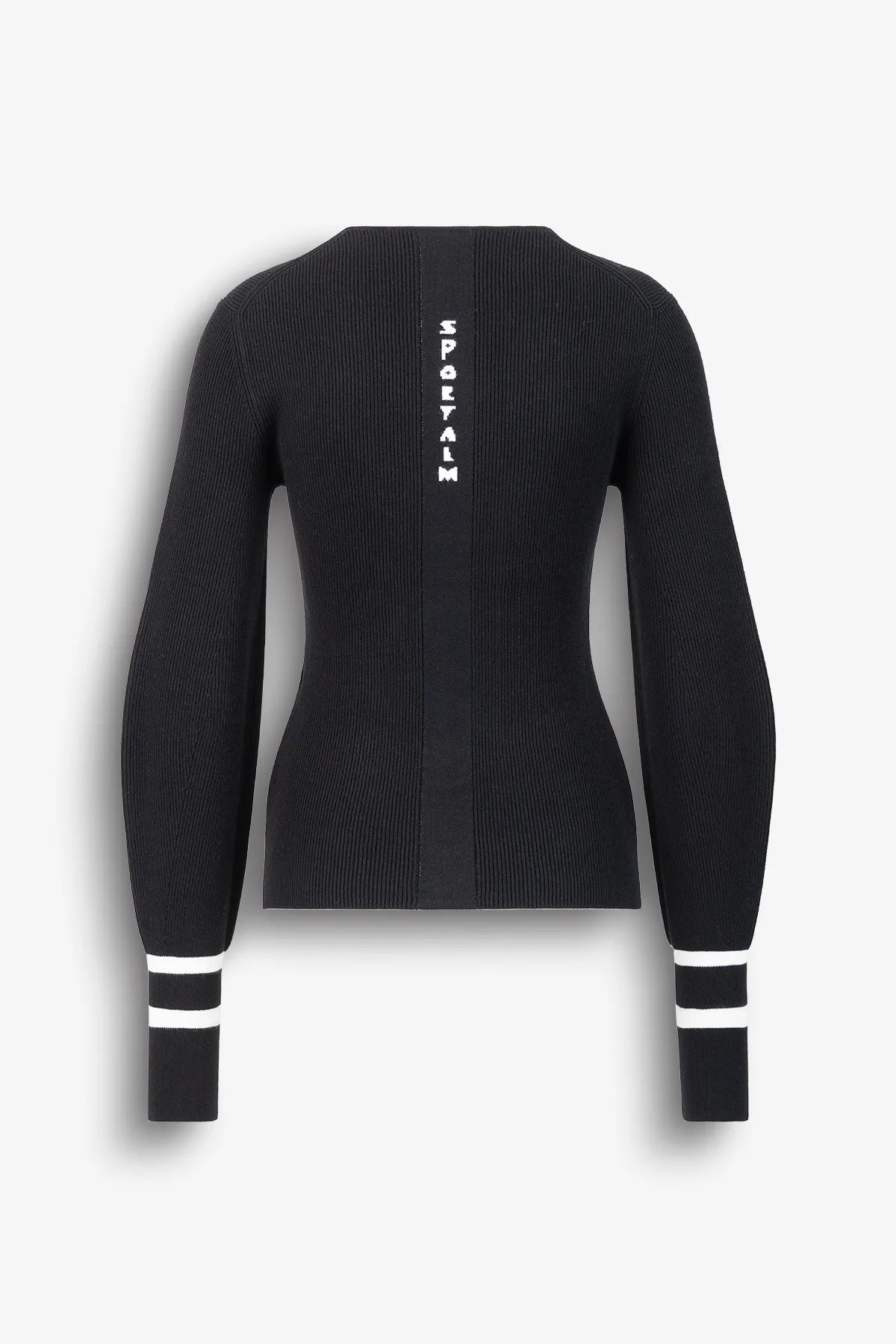 V-Ausschnitt-Pullover mit Kontraststreif 02