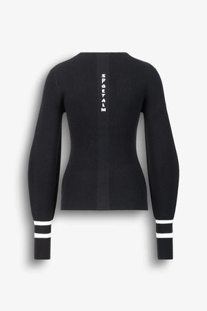 V-Ausschnitt-Pullover mit Kontraststreif 02
