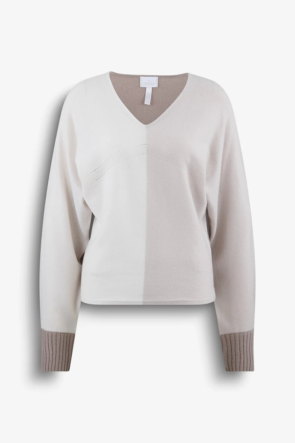 Pullover mit lässiger Colourblock-Optik 01