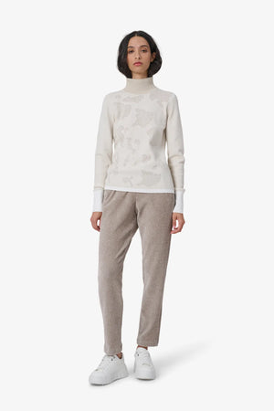Pullover mit floralem Lurex-Jacquard 03