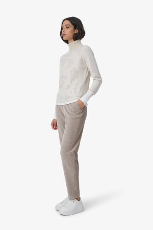 Pullover mit floralem Lurex-Jacquard 04