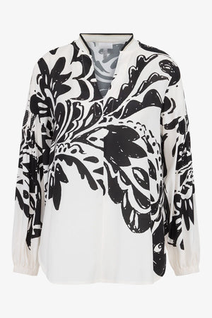 Longbluse mit V-Ausschnitt 01