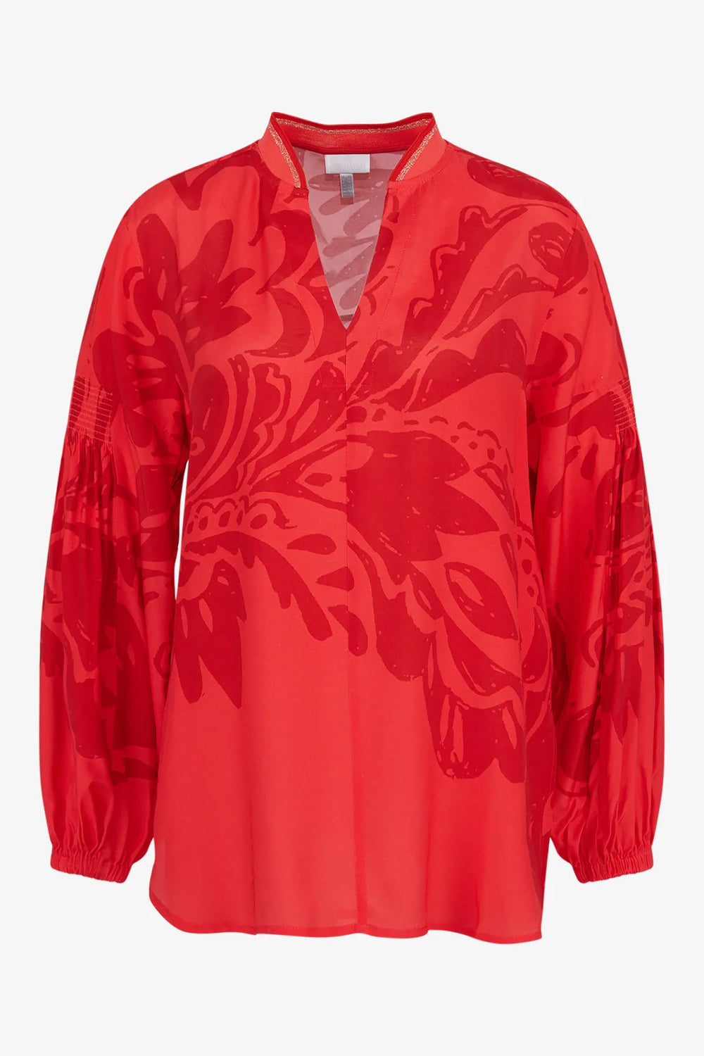 Longbluse mit V-Ausschnitt 01