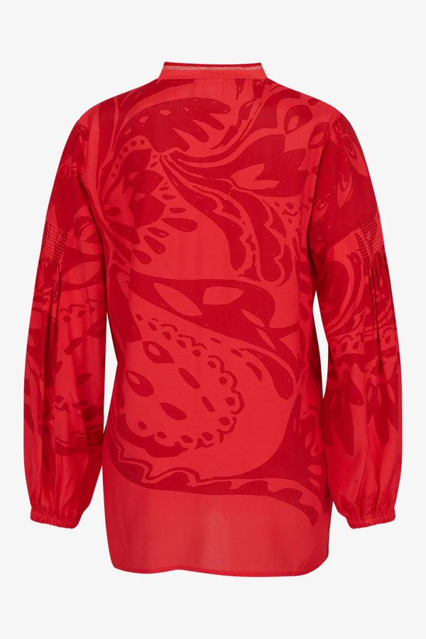 Longbluse mit V-Ausschnitt 02
