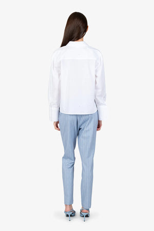 Bluse mit Hemdblusenkragen 04