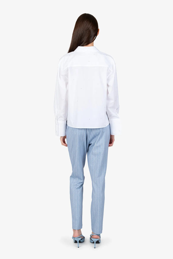 Bluse mit Hemdblusenkragen 04