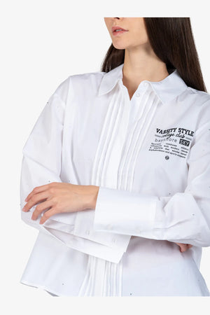 Bluse mit Hemdblusenkragen 06