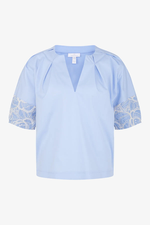 Bluse mit V-Ausschnitt 01