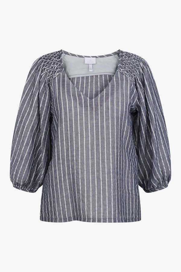 Bluse mit V-Ausschnitt 01