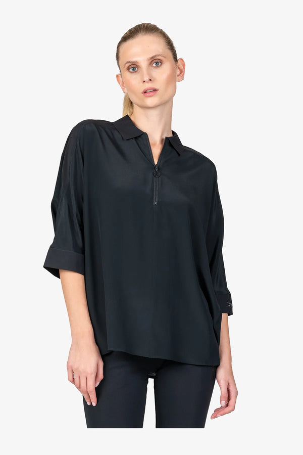 Bluse mit Fledermaus-Ärmel 05