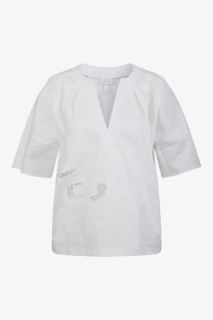 Bluse mit V-Ausschnitt 01