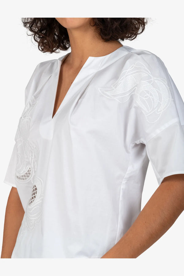 Bluse mit V-Ausschnitt 06