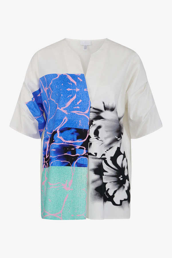 Bluse mit V-Ausschnitt 01
