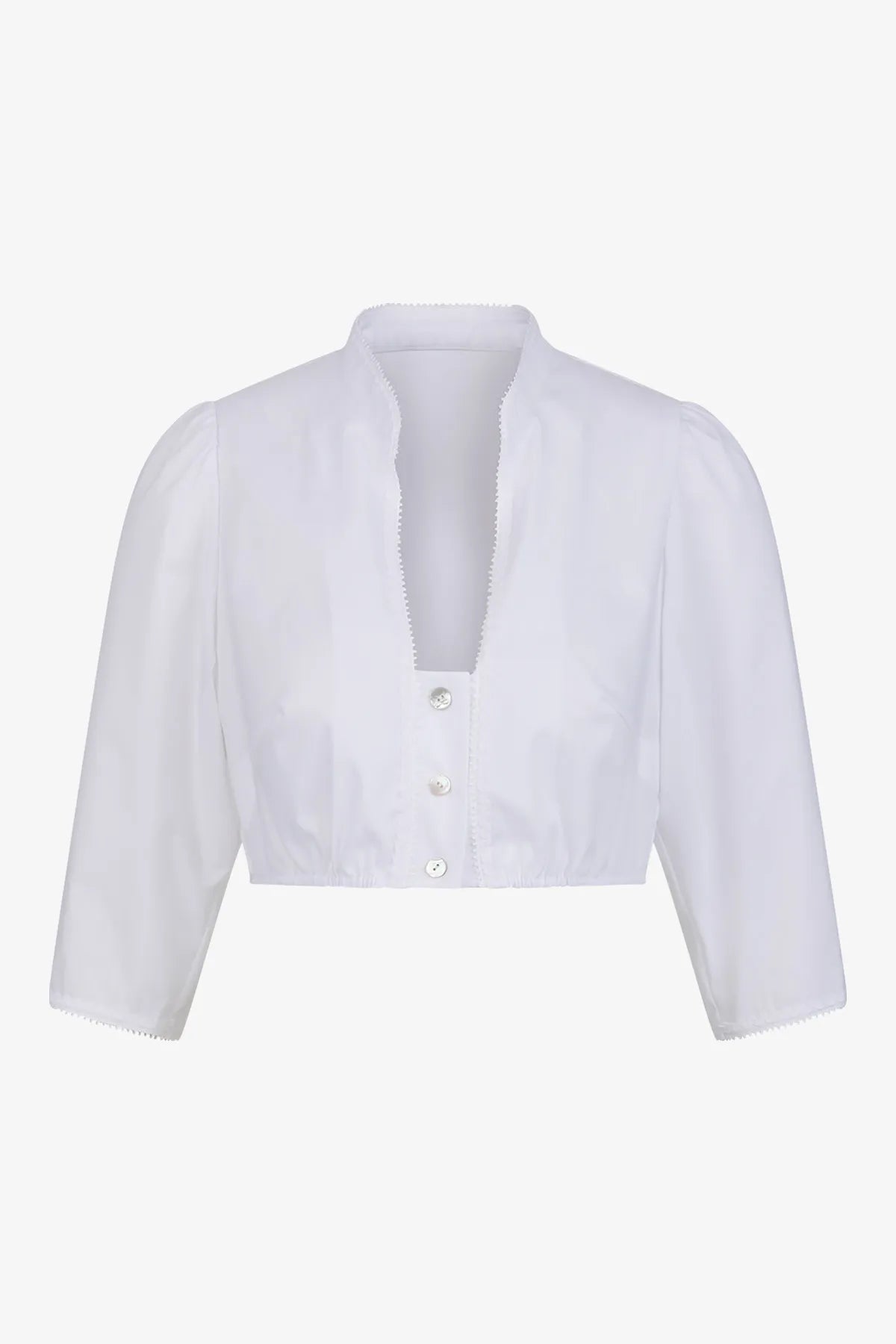 Dirndlbluse mit Stehkragen 01