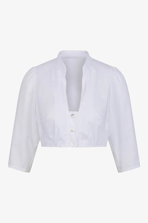Dirndlbluse mit Stehkragen 01