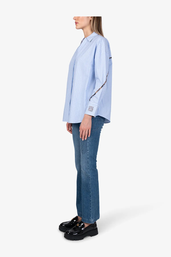 Gestreifte Hemdbluse 04