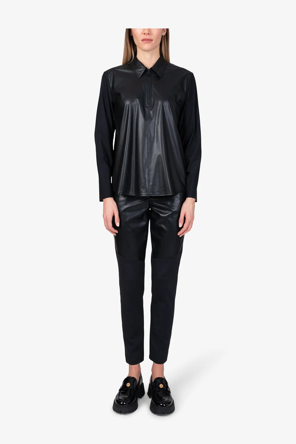 Bluse aus Kunstleder 03