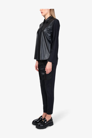 Bluse aus Kunstleder 04