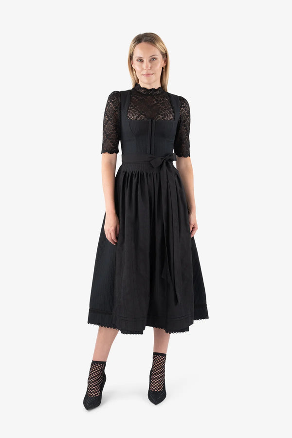 Hochgeschlossene Spitzen-Dirndlbluse 03