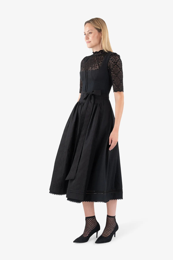 Hochgeschlossene Spitzen-Dirndlbluse 04
