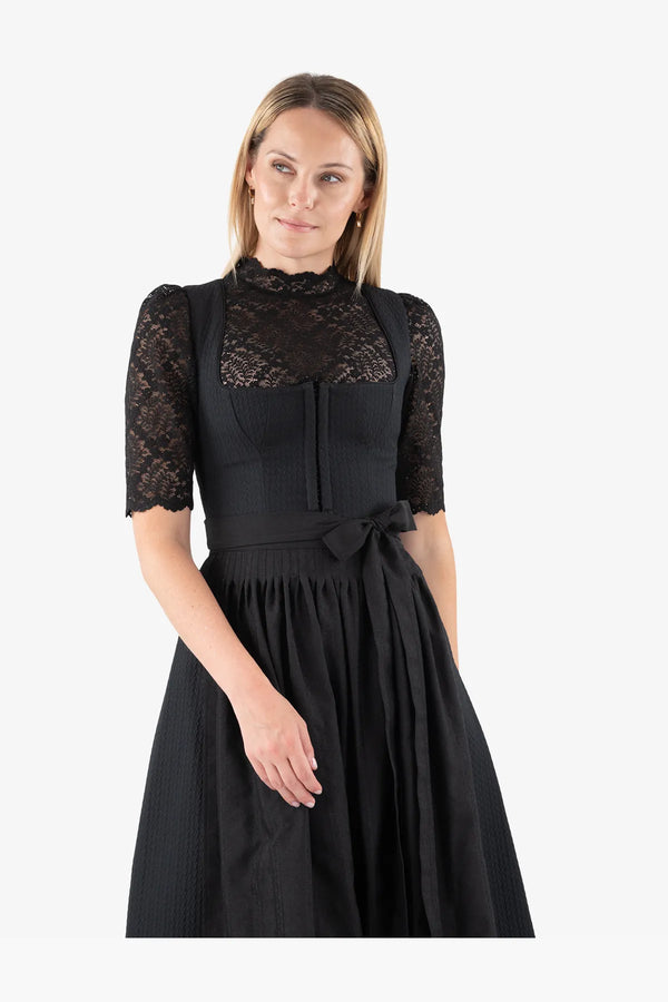 Hochgeschlossene Spitzen-Dirndlbluse 06