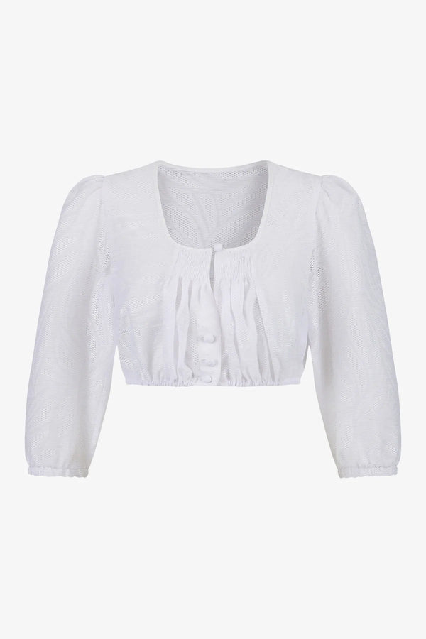 Spitzen-Dirndlbluse mit Knopfverschluss 01