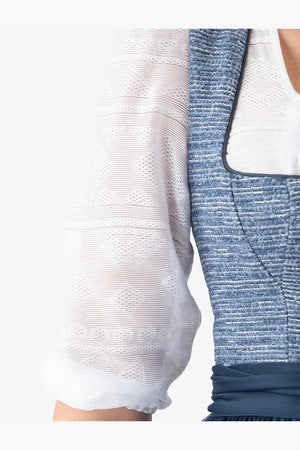 Spitzen-Dirndlbluse mit Knopfverschluss 08