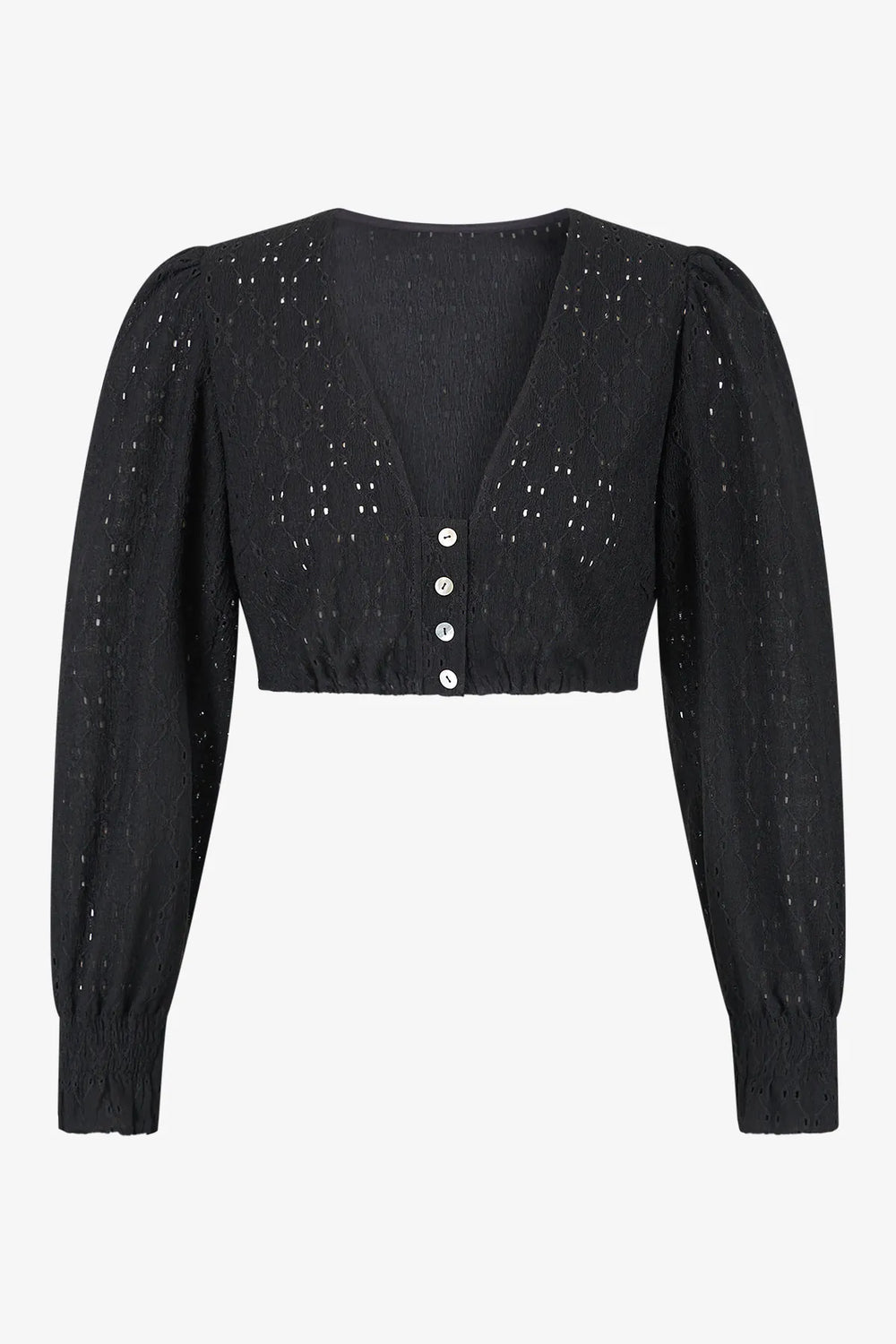 Langarm-Dirndlbluse mit V-Ausschnitt 01