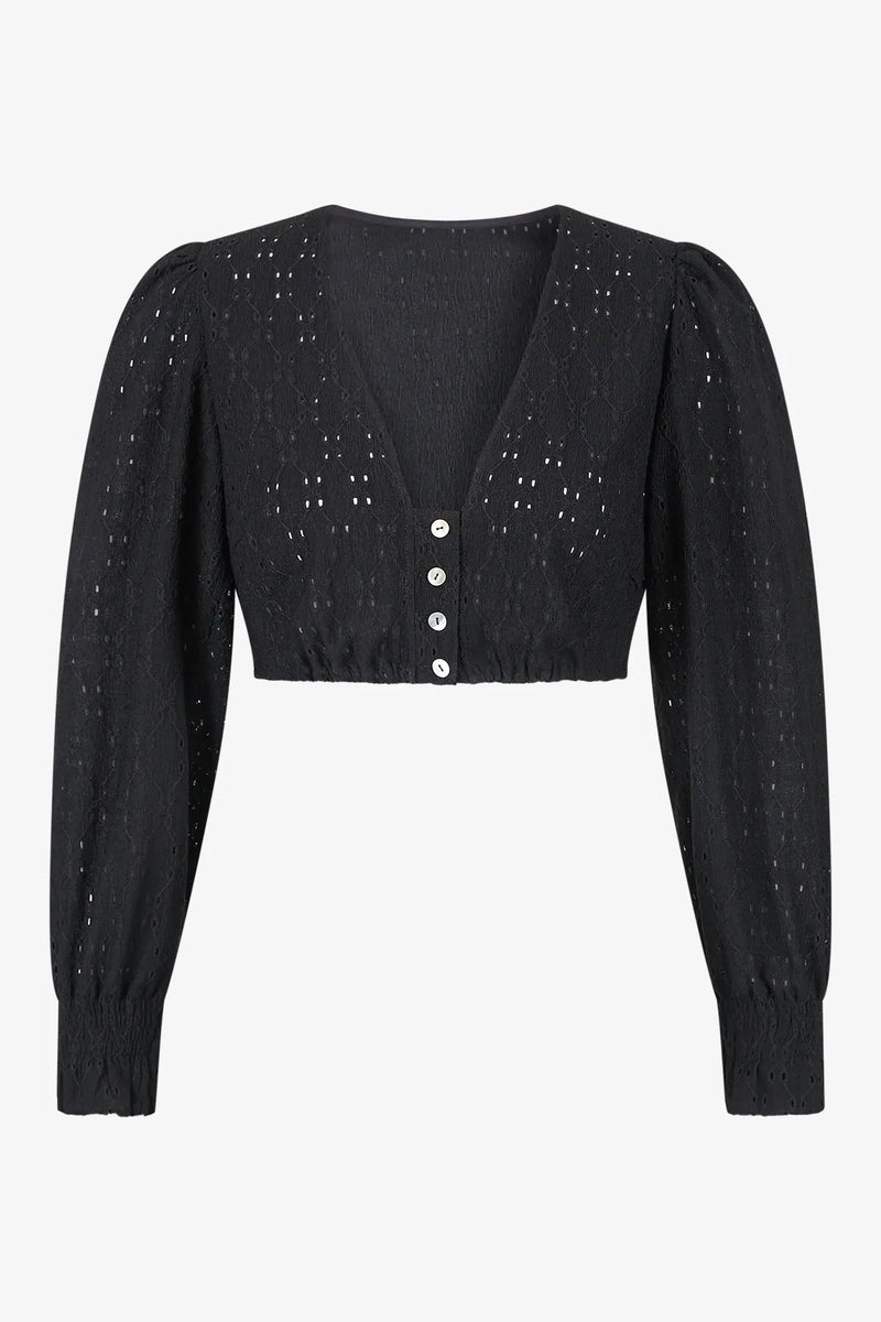 Langarm-Dirndlbluse mit V-Ausschnitt 01