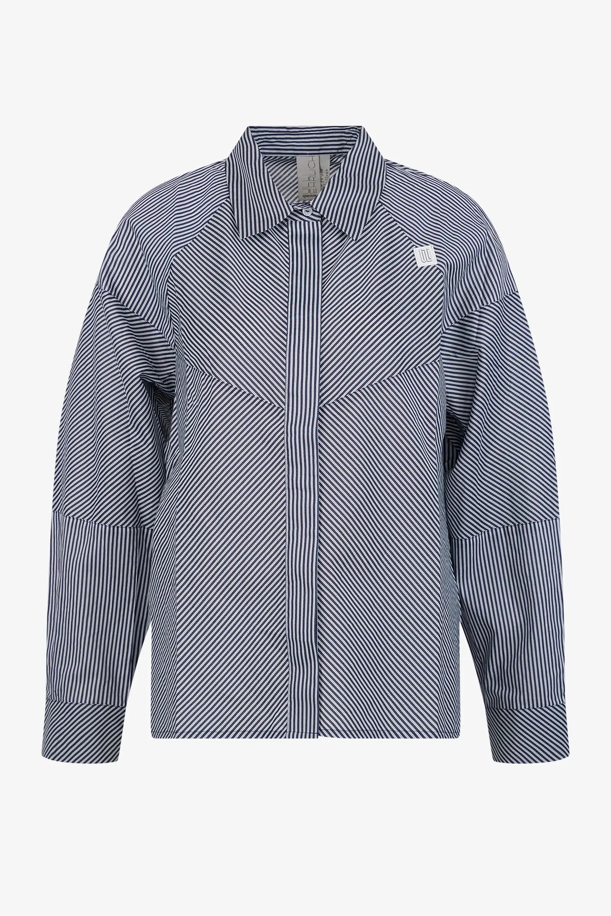 Gestreifte Baumwollbluse 01