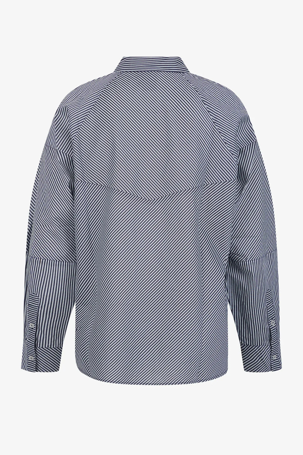 Gestreifte Baumwollbluse 01