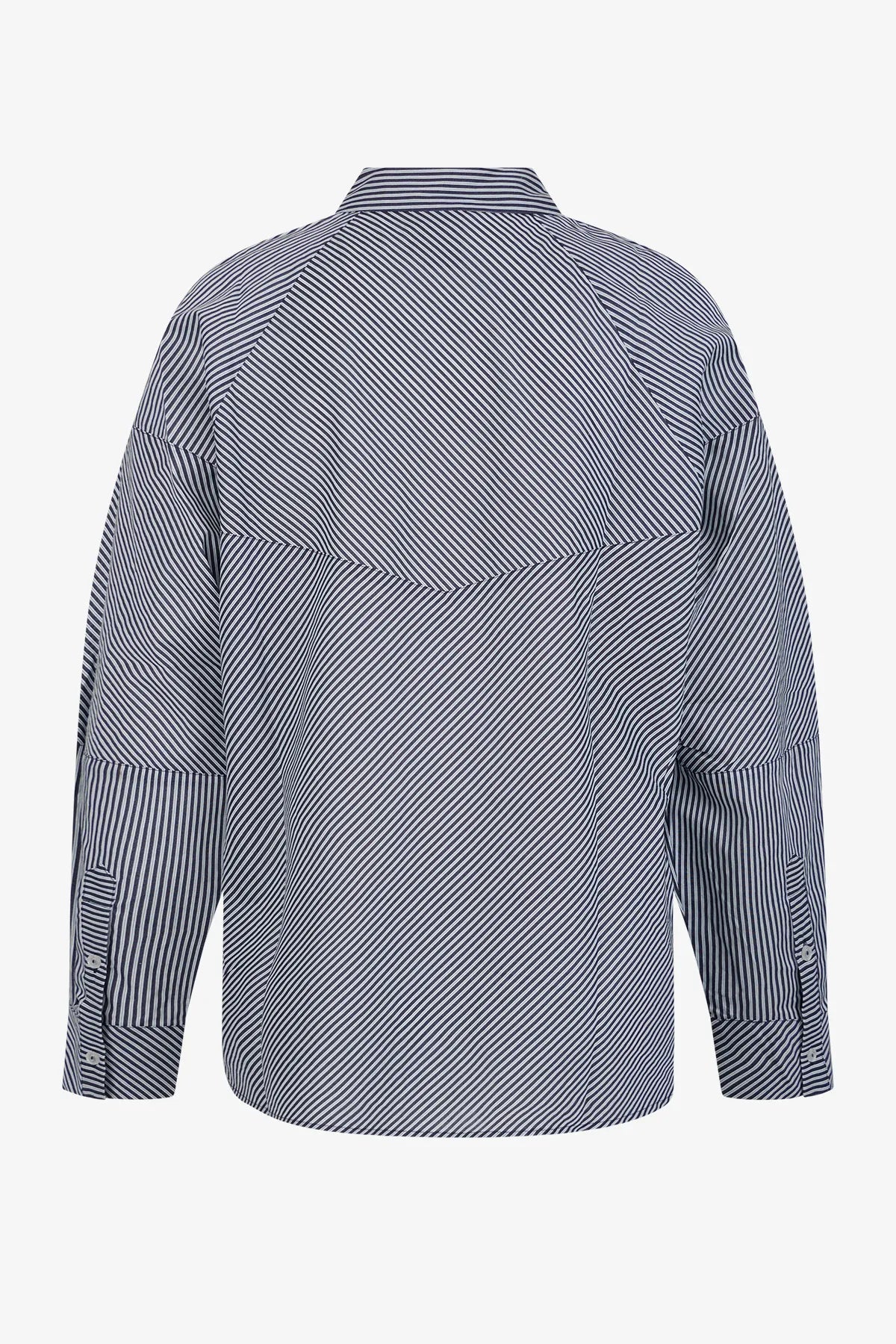 Gestreifte Baumwollbluse 02