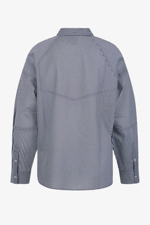 Gestreifte Baumwollbluse 02