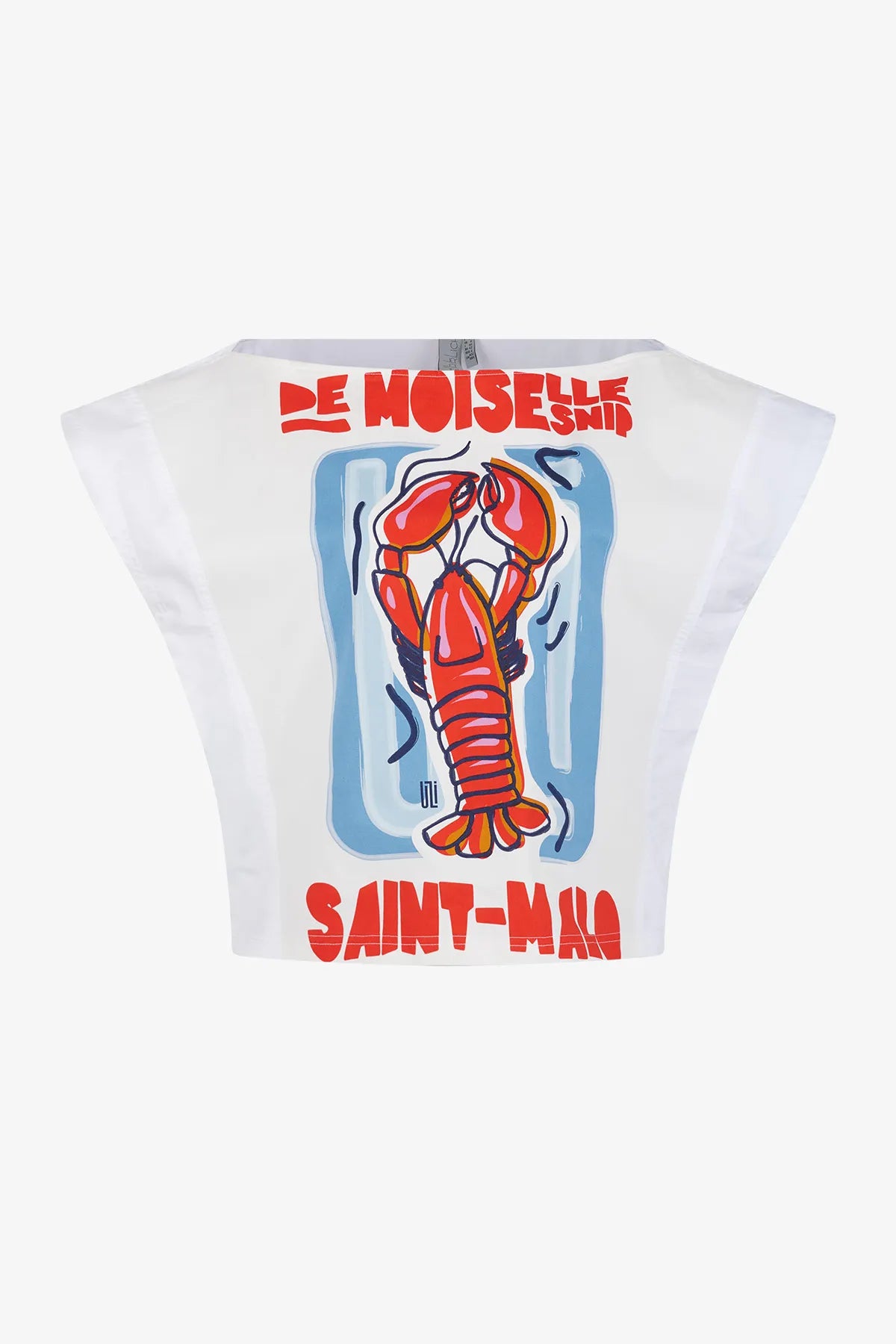 Bluse aus Baumwolle mit Lobster-Print 01