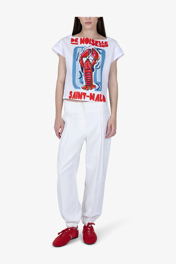 Bluse aus Baumwolle mit Lobster-Print 03