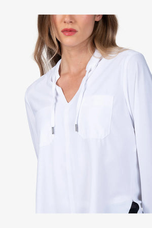 Schlupfbluse mit sportiven Details 07