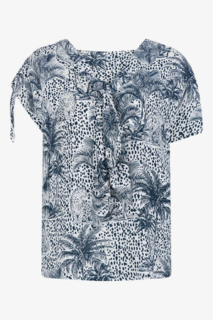 Print-Bluse aus Viskose 01