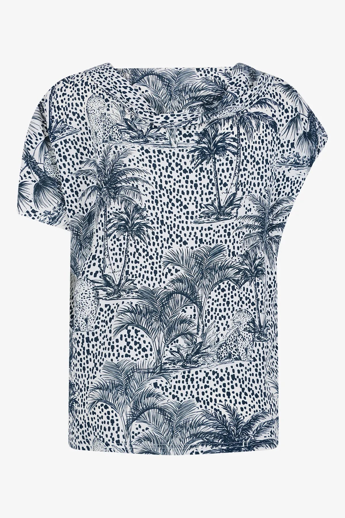 Print-Bluse aus Viskose 02