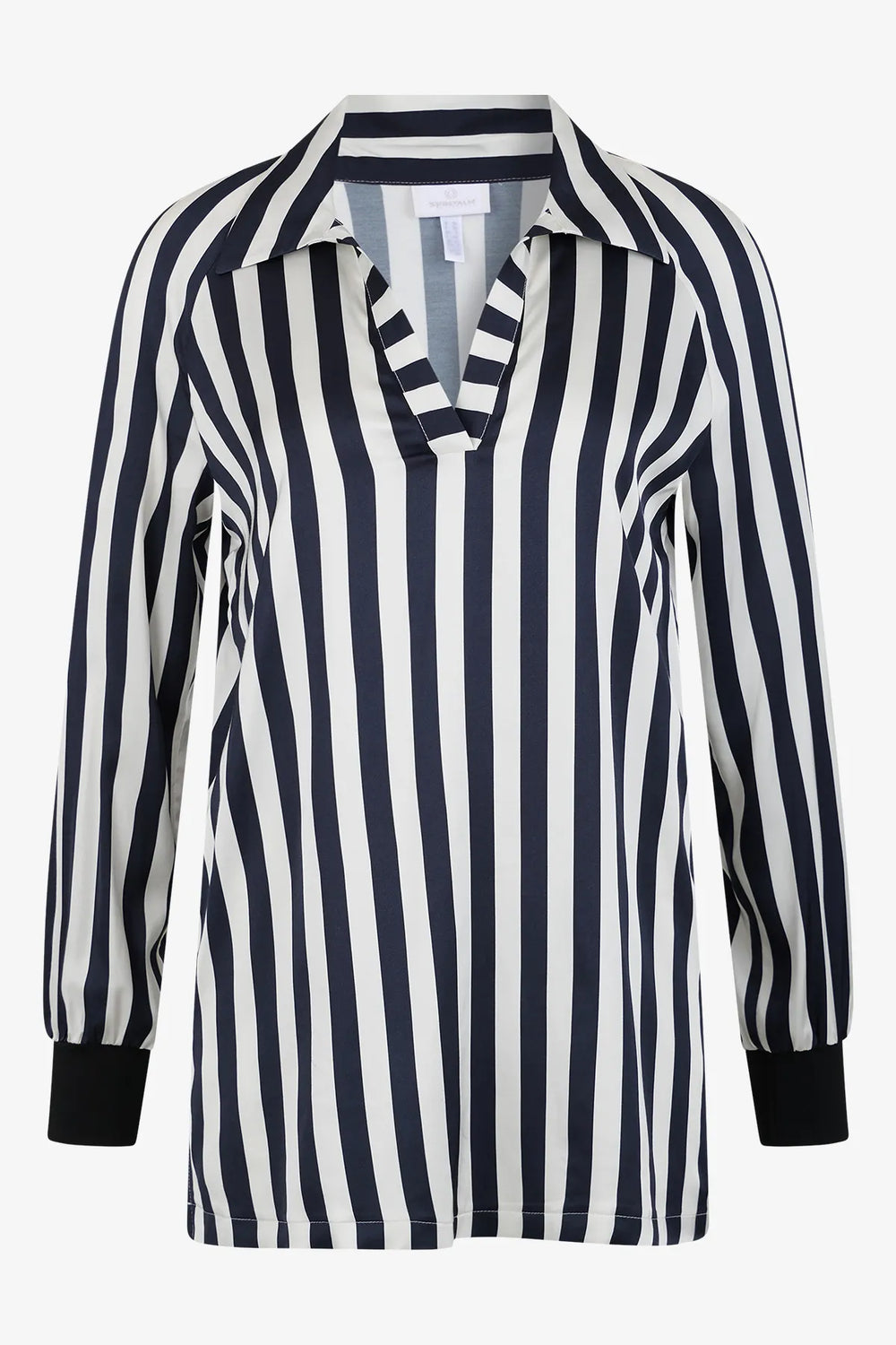 Gestreifte Bluse mit Viskose 01