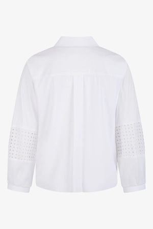 Bluse mit Lochspitze und Jersey 02