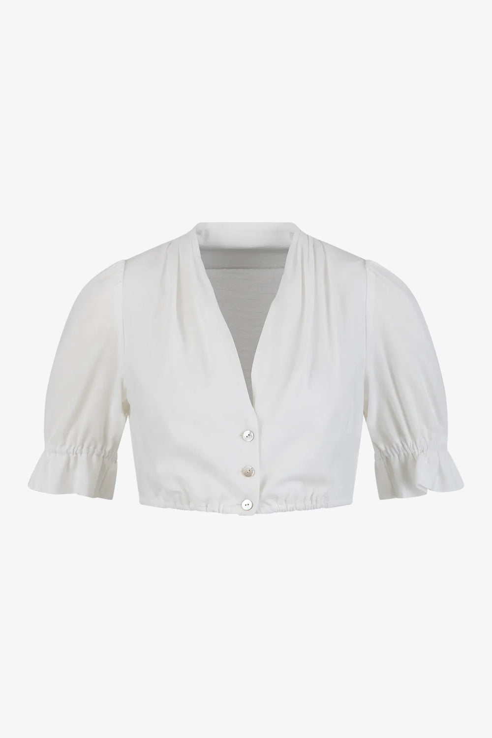 Dirndlbluse aus Baumwoll-Leinen Mix 01